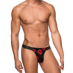 Male power Microstring - L/XL - Zwart (845830073547)