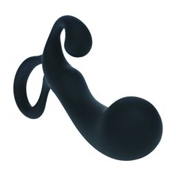 Levelz by shots Lamp met Lussen Silicoon Prostaat Massager - M - Zwart (8714273066435)
