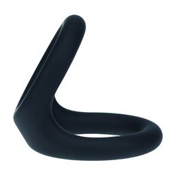 Levelz by shots Double O Siliconen Cockring - L - Zwart (8714273063427)