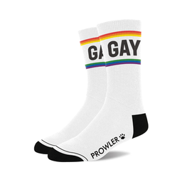 Prowler Gay Sokken - Wit/Pride (4890808277072)