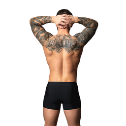 Male power Pouch Short - XL - Zwart/Rood (845830094917)