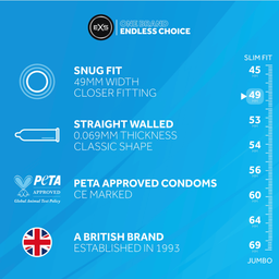 EXS Snug Fit - Condoms - 12 Stukken (5027701001223)
