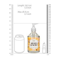 S-line by shots Never Go In Dry - Waterbased Anal Lubricant - 17 fl oz / 500 ml (7423522454466)