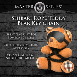Xr brands Touw Teddybeer Sleutelhanger - Bruin (848518050540)