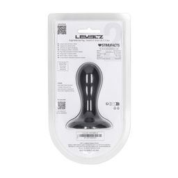 Levelz by shots Enkele Rammelaar Vloeibare Siliconen Anale Plug - S - Zwart (8714273065063)