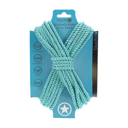 Ouch! by shots Polyester Bondage Touw - 10 m / 32,8 ft - Blauw (8714273059383)