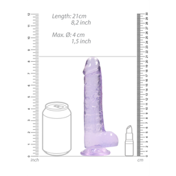 Realrock by shots Realistische Dildo met Ballen - 8 / 21 cm (8714273543202)