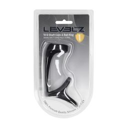 Levelz by shots Tri O Siliconen Schacht Cock- en Ballenring - Zwart (8714273063724)
