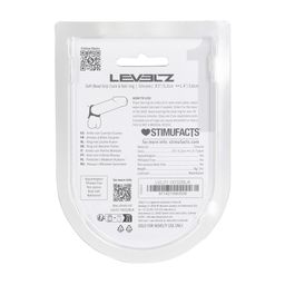 Levelz by shots Zachte Kraal Grip Siliconen Penis- en Ballenring - Zwart (8714273063526)