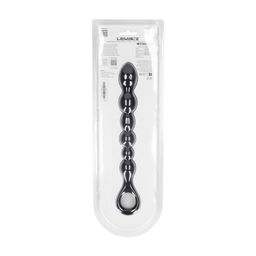 Levelz by shots Kralen Slang Silicone Anale Probe met Lus - Zwart (8714273066718)