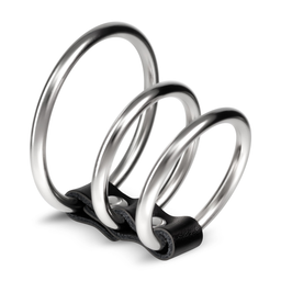 Crushious Saruman - Metalen Cockring Set - Zilver (7403254158849)