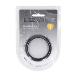 Levelz by shots Wide O Silicone Cockring - XL - 50mm - Zwart (8714273062062)