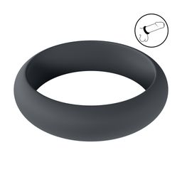 Levelz by shots Wide O Silicone Cockring - XL - 50mm - Zwart (8714273062062)