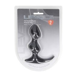 Levelz by shots Volledige Dubbele Golf Siliconen Prostaat Massager - Zwart (8714273066398)