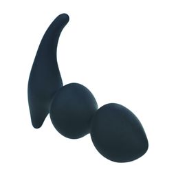Levelz by shots Volledige Dubbele Golf Siliconen Prostaat Massager - Zwart (8714273066398)