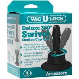 Doc johnson Deluxe 360 Swivel - Butt Plug met Zuignap - 2 Stuks (782421073459)