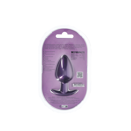 Ouch! by shots Zachte Siliconen Anale Plug - Groot - 3,5 / 8,9 cm - Metallic Paars (8714273056917)