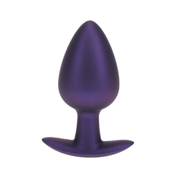 Ouch! by shots Zachte Siliconen Anale Plug - Groot - 3,5 / 8,9 cm - Metallic Paars (8714273056917)