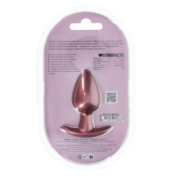 Ouch! by shots Zachte Siliconen Anale Plug - Medium - 3,1 / 7,9 cm - Roségoud (8714273056887)