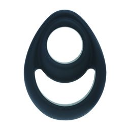 Levelz by shots Double Ergo Siliconen Cockring - Zwart (8714273063625)