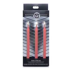 Xr brands Vuur Sticks - Fetish Drip Candles - 3 Stuks (848518036469)