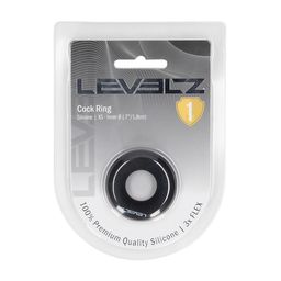 Levelz by shots Massieve Siliconen Cockring - XS - Zwart (8714273061812)