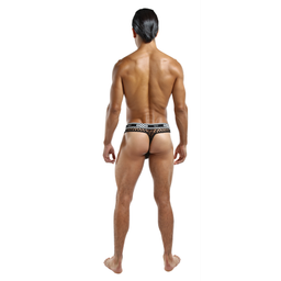 Male power Lo Rise Thong - S/M - Zwart (845830071482)