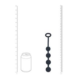Levelz by shots Ronde Siliconen Anale Ballen - S - 20mm - Zwart (8714273066817)