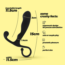 Crushious P-Baba - Prostaatmassager - Zwart (7403254158641)