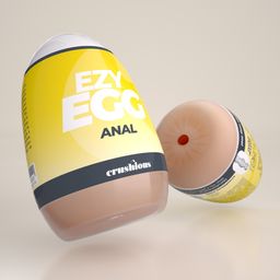 Crushious Ezy Egg - Masturbator Ei - Anaal - Geel (7403254162020)