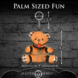 Xr brands Gegeselde Teddybeer Sleutelhanger - Bruin (848518050519)