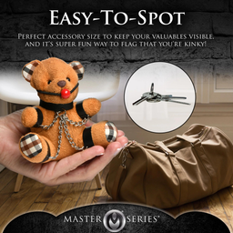 Xr brands Gegeselde Teddybeer Sleutelhanger - Bruin (848518050519)