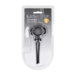 Levelz by shots Afneembare Brede Verstelbare Siliconen Lasso Cockring - 5mm - Zwart (8714273063991)