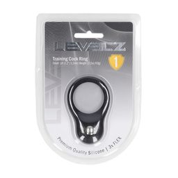 Levelz by shots Siliconen Trainings Cockring - S - Zwart (8714273063793)