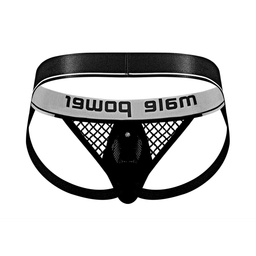 Male power Cock Ring Jock - L/XL - Zwart (845830084109)