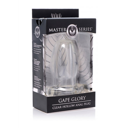 Xr brands Gape Glory - Transparante Holle Anale Plug - Groot (848518031037)
