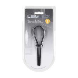 Levelz by shots Brede Verstelbare Siliconen Lasso Cockring - 5mm - Zwart (8714273063977)