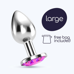 Crushious Bijou - Anale Sieraad Plug - Groot - Roze (799632355212)