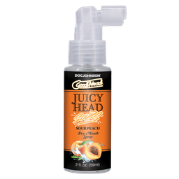 Doc johnson Juicy Head - Dry Mouth Spray - Sour Peach - 2 fl oz / 60 ml (782421088606)