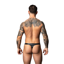 Male power Wetlook Bong Thong - S/M - Zwart (845830095129)