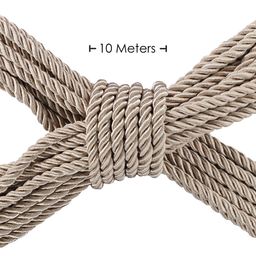 Ouch! by shots Polyester Bondage Touw - 10 m / 32,8 ft - Goud (8714273059390)