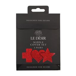 Le désir by shots Tepelbedekking Set - Kruis Ster Hart - Rood (8714273028075)