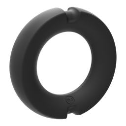 Doc johnson De Paradox - Silicone/Metal Cock Ring - 35mm - Zwart (782421089771)