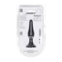 Levelz by shots Slim Silicone Anale Plug - S - Zwart (8714273065728)