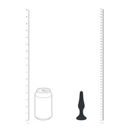 Levelz by shots Slim Silicone Anale Plug - S - Zwart (8714273065728)