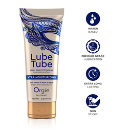 Orgie Lube Tube Xtra Lubrication - Waterbased Lubricant - 5 fl oz / 150 ml (5600298351089)