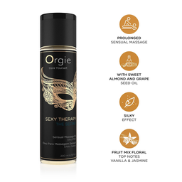 Orgie Sexy Therapy The Secret - Massage Olie - 7 fl oz / 200 ml (5600298351270)