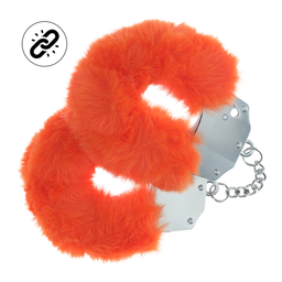 Ouch! by shots Zware Fluffy Handboeien - Oranje (8714273043153)
