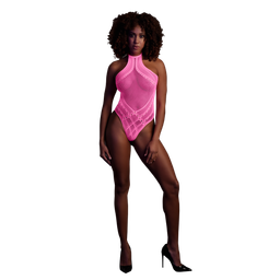 Ouch! by shots Body met Halternek - One Size - Neonroze (8714273494634)