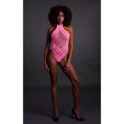 Ouch! by shots Body met Halternek - One Size - Neonroze (8714273494634)